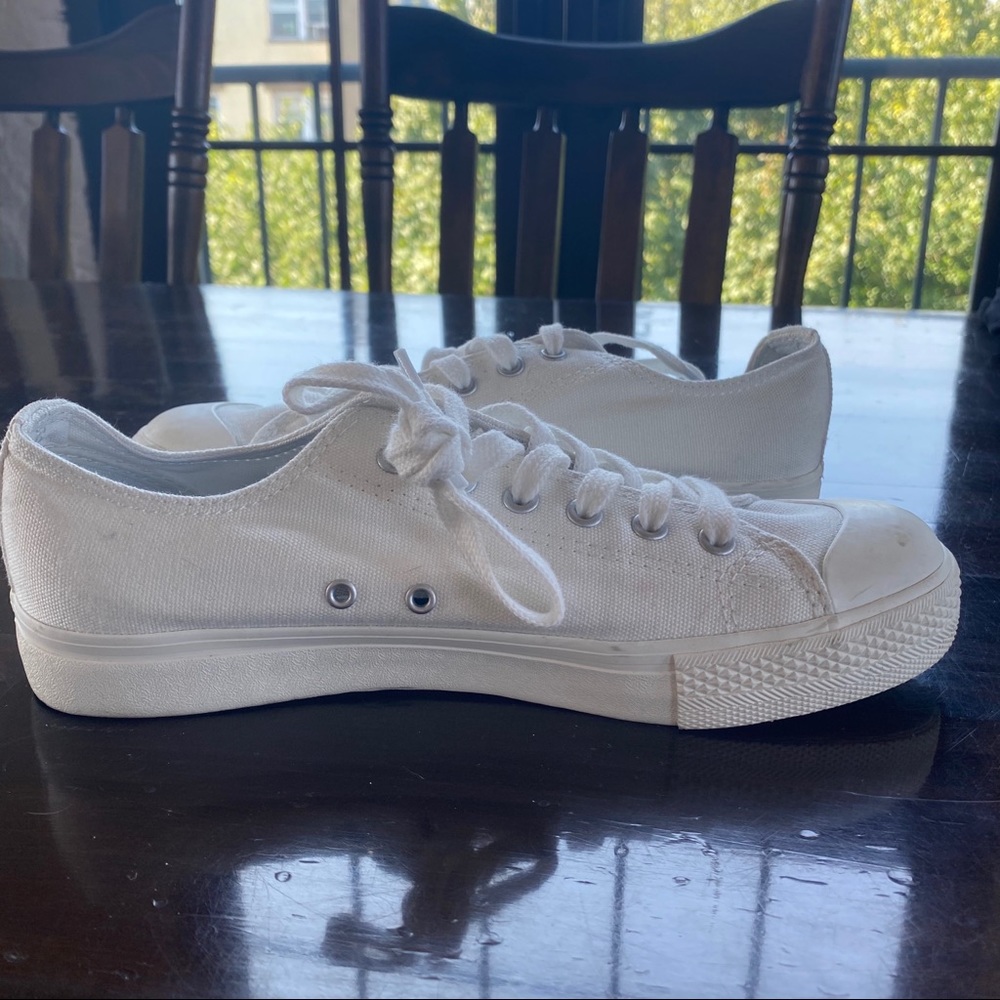 White Muji Sneakers - worn once!